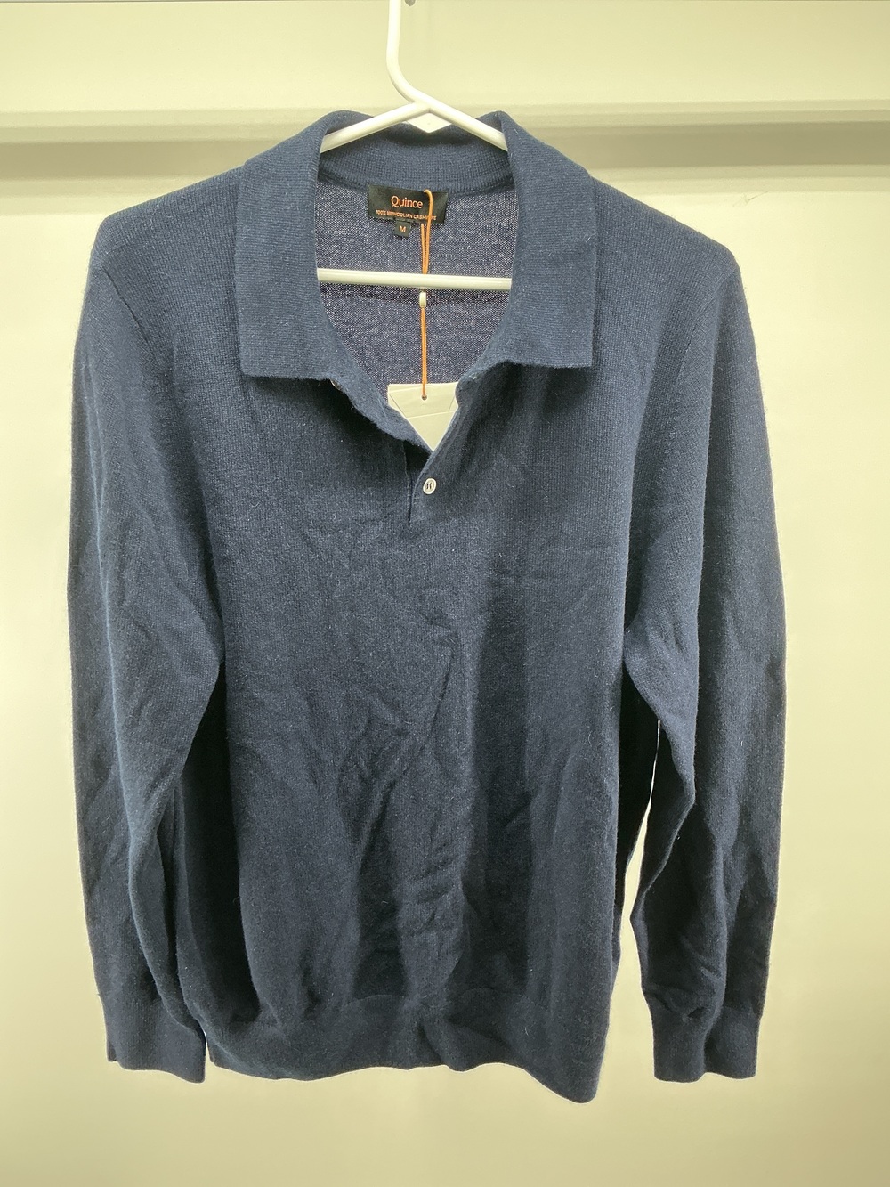 Mongolian Cashmere Polo Sweater